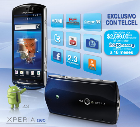 Sony Ericsson Xperia Neo en México