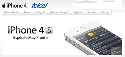 iPhone 4S en México el 28 de octubre Telcel