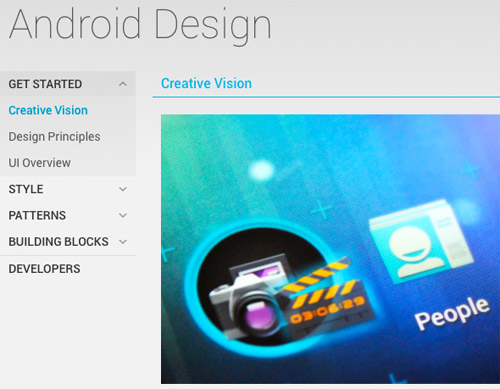 Android Design guía