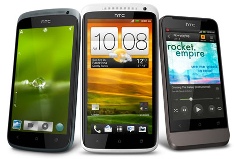 HTC One X, One V y One S
