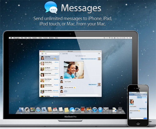 Mac OS X Mountain Lion iMessages