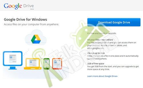 Google Drive llegará con 5 GB gratis y versiones móviles 
