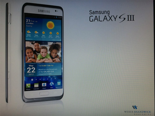 Samsung Galaxy S III primer imagen