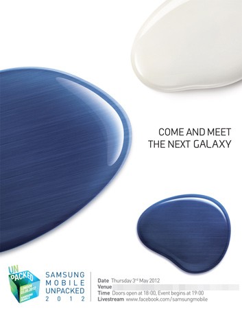Samsung invitación Come And Meet The Next Galaxy