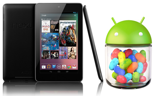 Google Nexus 7 y Android 4.1 Jelly Bean Logo