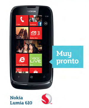Nokia Lumia 610 pronto en Movistar México
