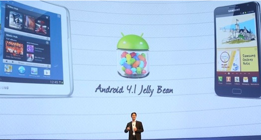 Samsung Galaxy S III, Note y Note 10.1 Android 4.1 Jelly Bean