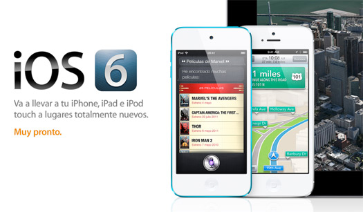 iOS 6 llegará en septiembre 19