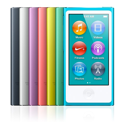 Nuevo iPod nano 2012 pantalla multi touch 2.5 pulgadas