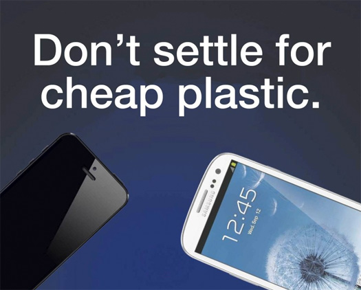 Cartel Apple Fans Samsung Galaxy S III vs iPhone 5