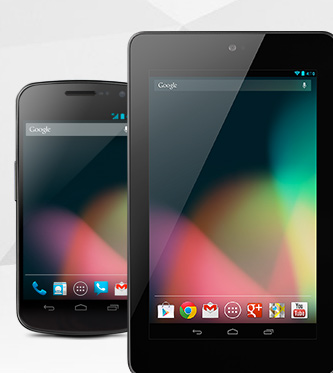Google Nexus talbet y smartphone