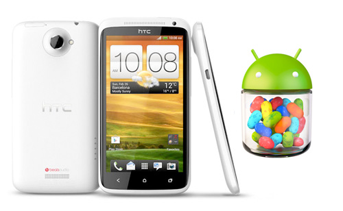 HTC One X  con Android 4.1 Jelly Bean 
