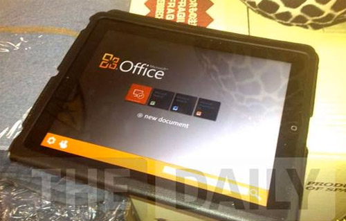 Microsoft Office en un iPad