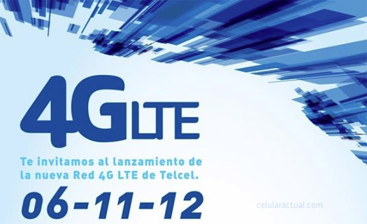 Invitación Telcel  Red 4G LTE el 6 de noviembre