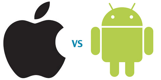 Apple VS Android logos