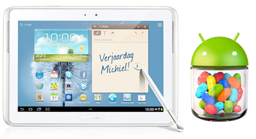 Samsung Galaxy Note 10.1 con Android 4.1 Jelly Bean
