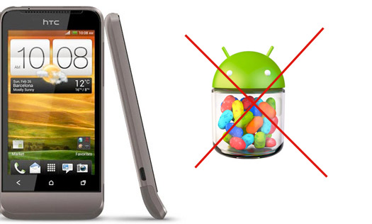 HTC ONe V no obtendrá Android 4.1 Jelly Bean 