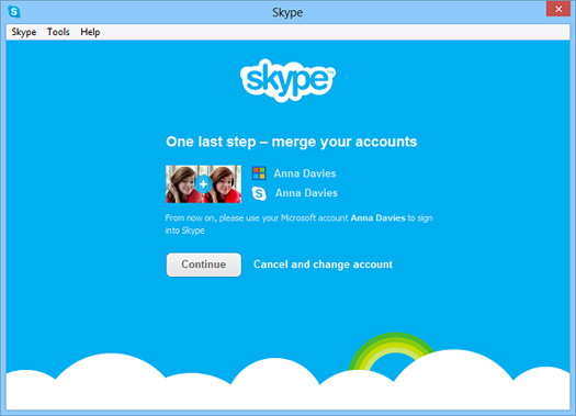 Skype con Microsoft Messenger 