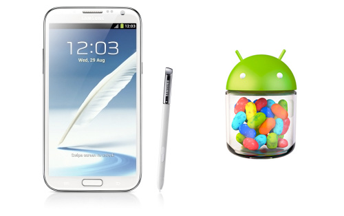 Samsung Galaxy Note II con Android 4.1.2 Jelly Bean