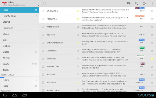 Gmail para Android se actualiza con zoom