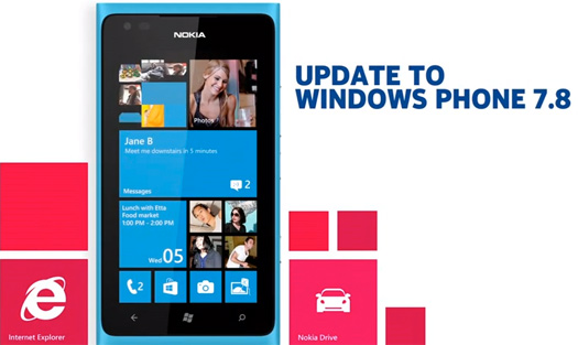 Nokia lanza actualización a Windows Phone 7.8 