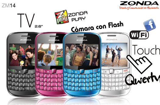Zonda ZM14 ya en México QWERTY y Touch con WiFi