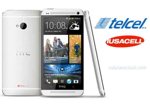 El HTC One en México con Telcel y Iusacell logos