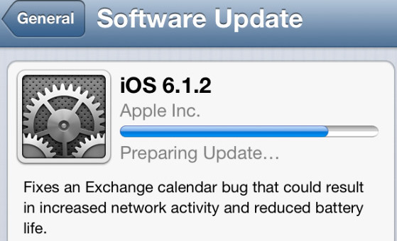 Apple actualización iOS 6.1.2 