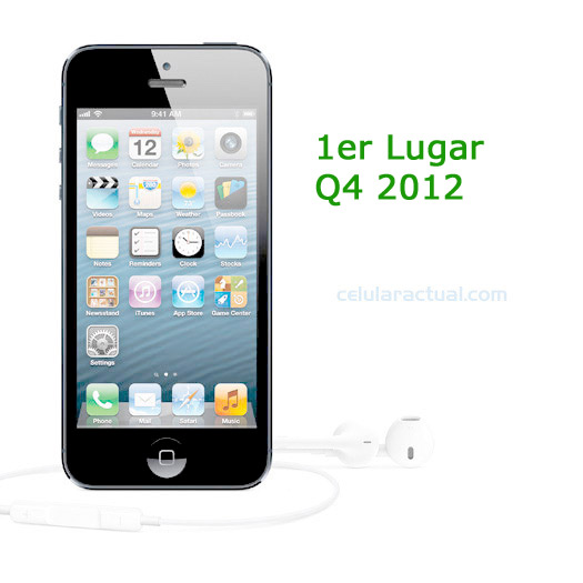 Apple iPhone 5 y 4S los smartphones mas vendidos en Q4 2012