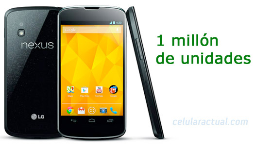Un millon de Nexus 4 vendidos