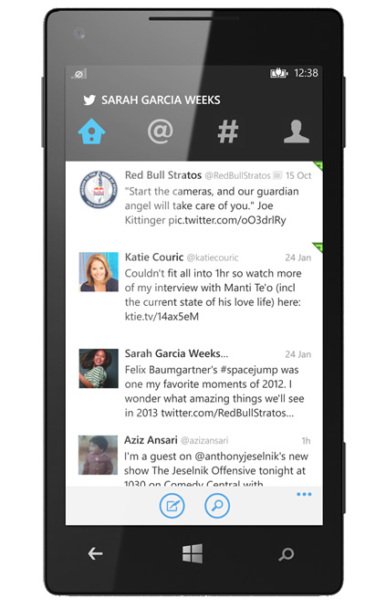 Nuevo Twitter para Windows Phone con Live tiles y nuevas pestañas