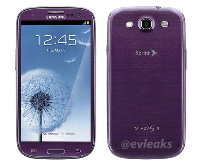 Galaxy S III en color Morado Purple