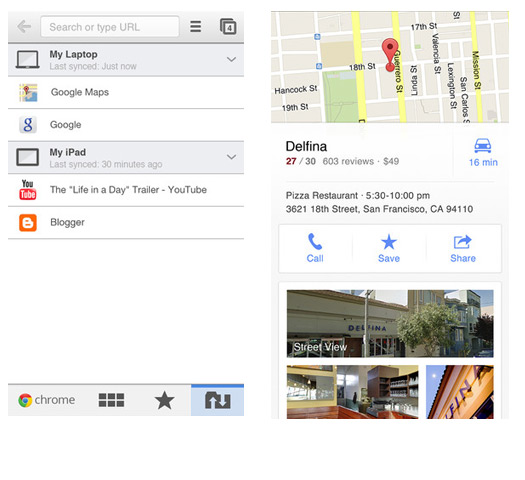 Google Maps, Chrome updates iOS