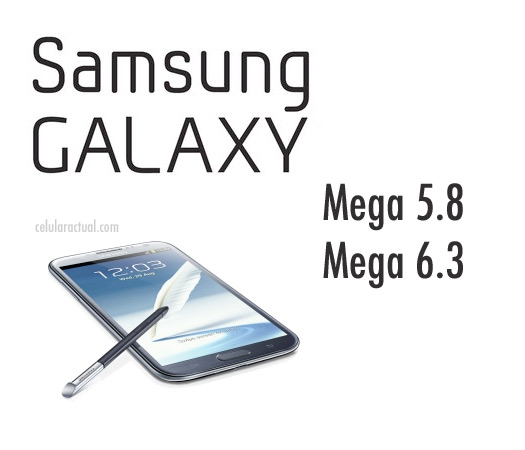 Samsung Galaxy Mega 5.8 Mega 6.3 Logo no oficial