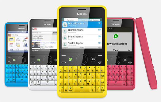 Nokia Asha 210 con Qwerty y tecla WhatsApp  colores