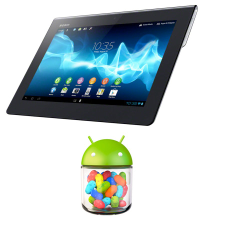 Xperia Tablet S con Android Jelly Bean Logo