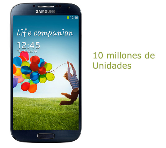 Samsung Galaxy S4 10 millones de unidades vendidas