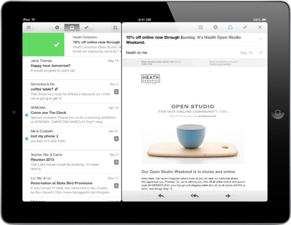 Lanzan Mailbox para iPad