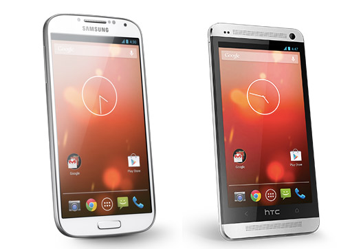 Samsung Galaxy S4 y HTC One Google Edition