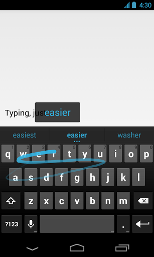 Google Keyboard el teclado Android swype gestual