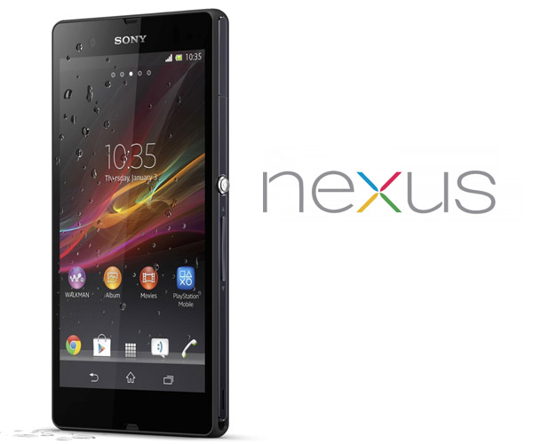 Sony Xperia Z con Nexus Logo