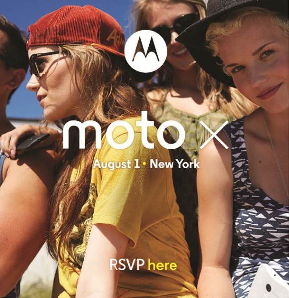 Motorola Moto X Invitación agosto 1 2013
