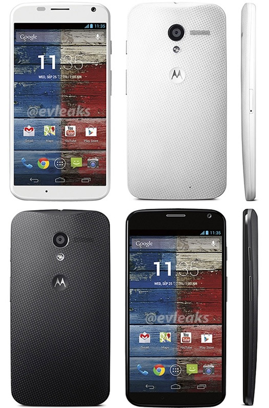 Motorola Moto X colores blanco y negro