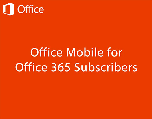 Office Mobile para Office 365 Android app Logos
