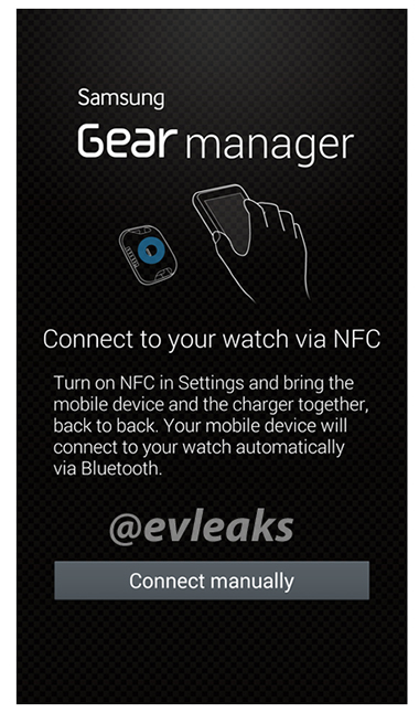 Galaxy Gear manager app vincunlación paired