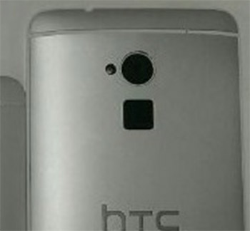 HTC One Max con lector de huella digital detalle