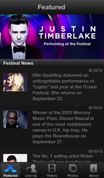App iTunes Festival