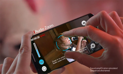 Video LG G2 Audio Zooming