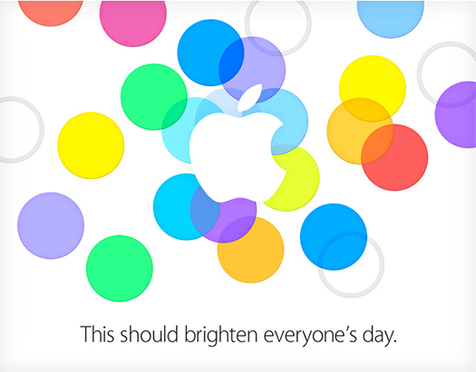 Apple  official invitation September 10 2013 iPhone 5C iPhone 5S