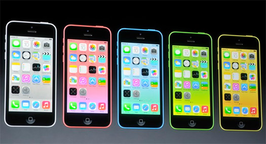 El iPhone 5C oficiales colores en presentación 10 septiembre